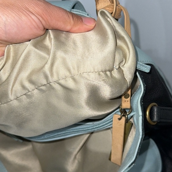 American Leather Co Lavina Convertible Satchel Glacier Lake Multi Blue AUTHENTIC - Picture 12 of 14